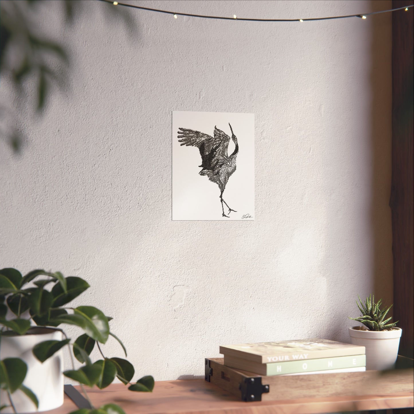 Red-crowned Crane Scientific Name Print
