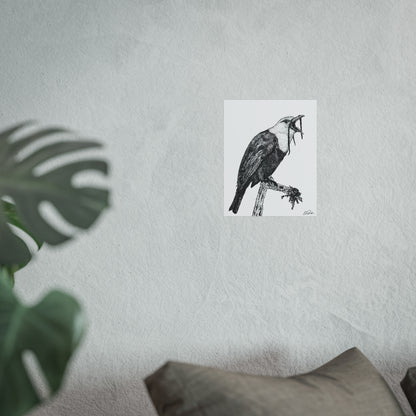 Three-wattled Bellbird Stipple