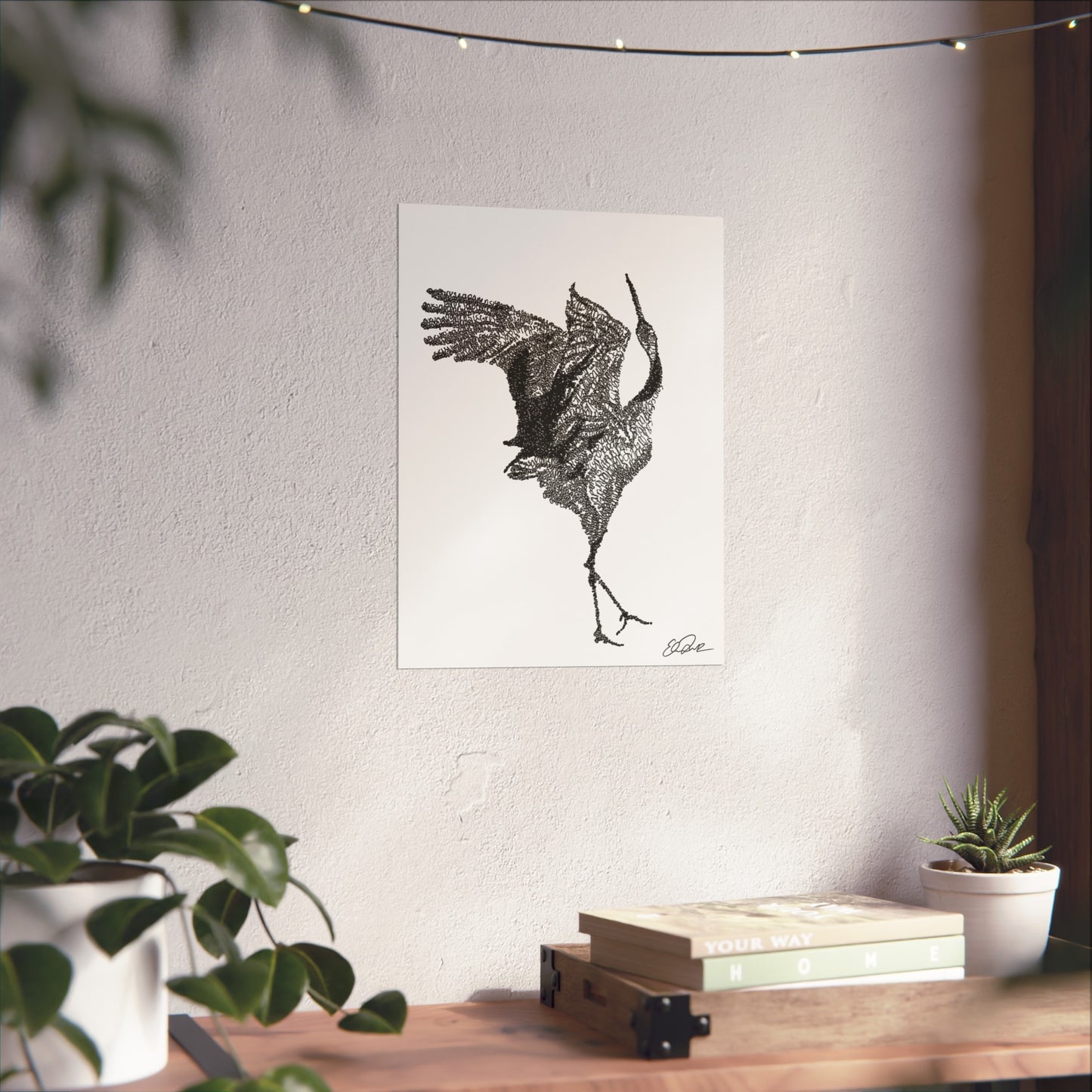 Red-crowned Crane Scientific Name Print