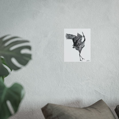 Red-crowned Crane Scientific Name Print