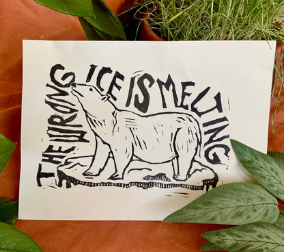 Polar Bear Anti-ICE Print