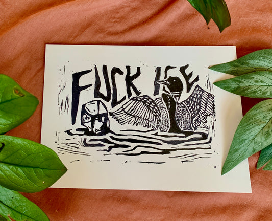 Loon Anti-ICE Print