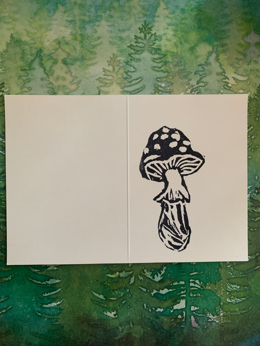 Mushroom Stamped Card