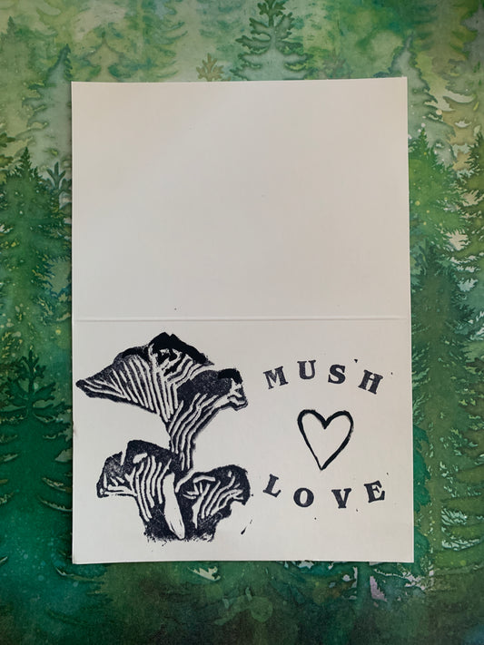 Mushroom Stamped Card