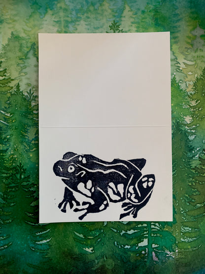 Woodland Flora/Fauna Stamped Card