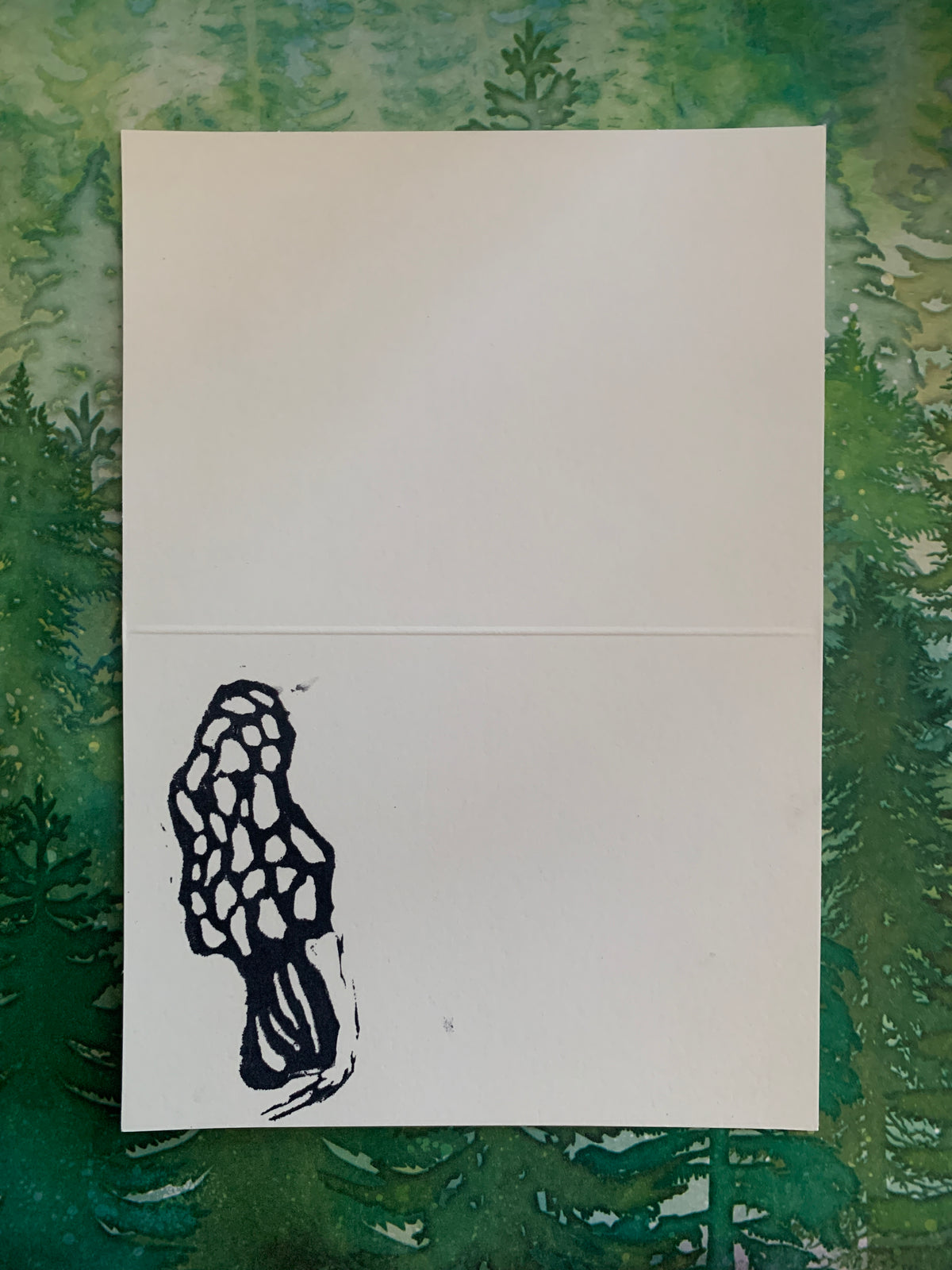 Mushroom Stamped Card