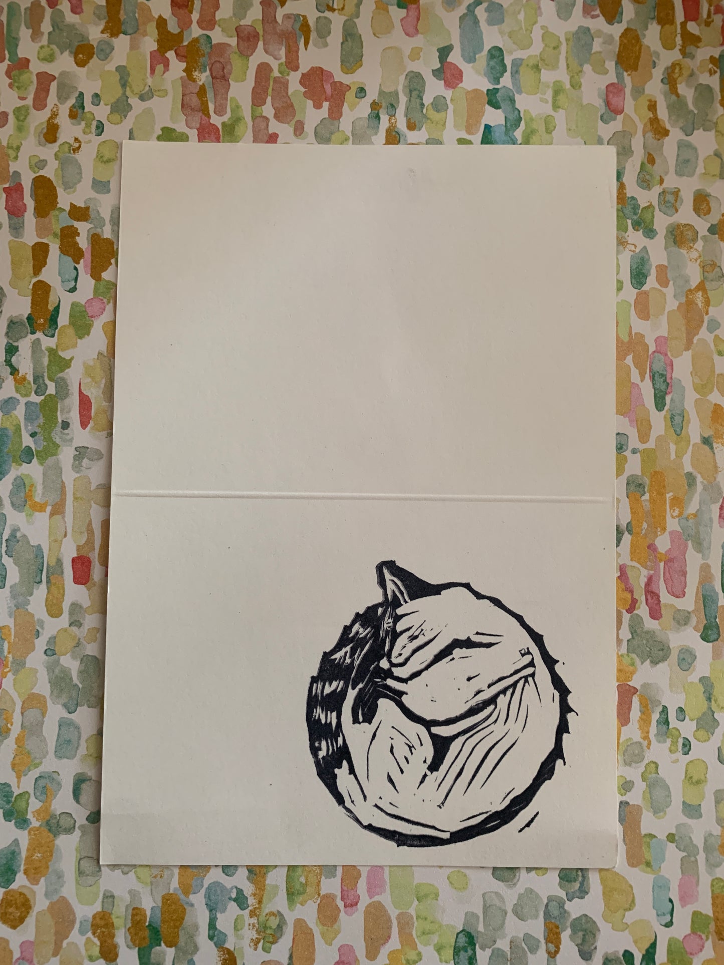 Cat Stamped Card